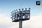栃木市総合運動公園  軟式野球場夜間照明設備工事